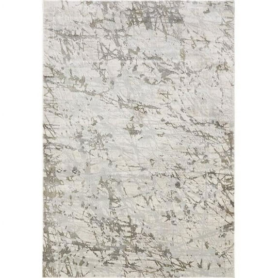Dynamic Rugs CC7103554190 6 ft. 7 in. x 9 ft. 6 in. Castilla 3554 Area Rug, 190 Ivory & Grey
