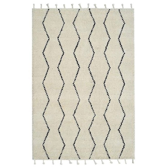 Dynamic Rugs CT8106950190 8 x 10 ft. Celestial 6950 Rectangle Modern Area Rug - 190 Ivory & Black