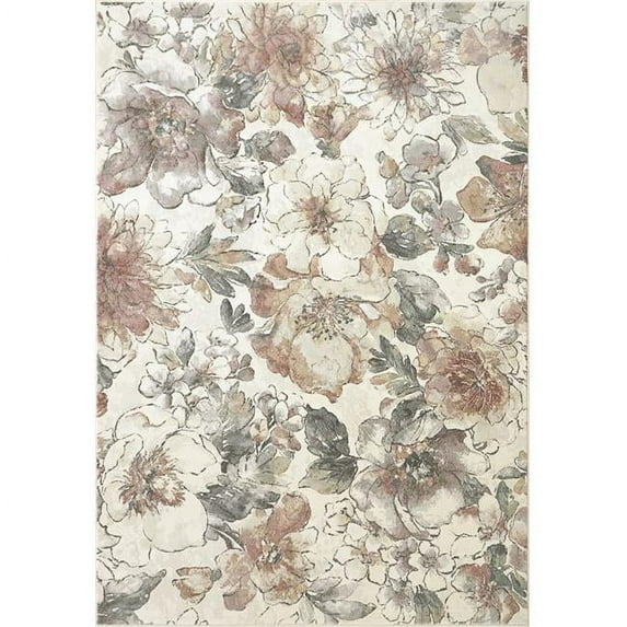 Dynamic Rugs EC24635286747 2 ft. x 3 ft. 11 in. Eclipse 63528 Rectangle Contemporary Area Rug - 6747 Cream & Multi Color