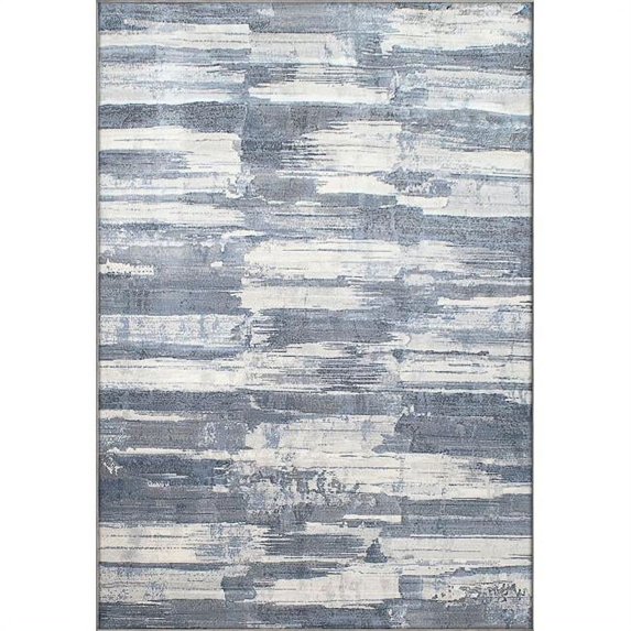 Dynamic Rugs EC46634237656 3 ft. 11 in. x 5 ft. 7 in. Eclipse 63423 Rectangle Contemporary Area Rug - 7656 Blue