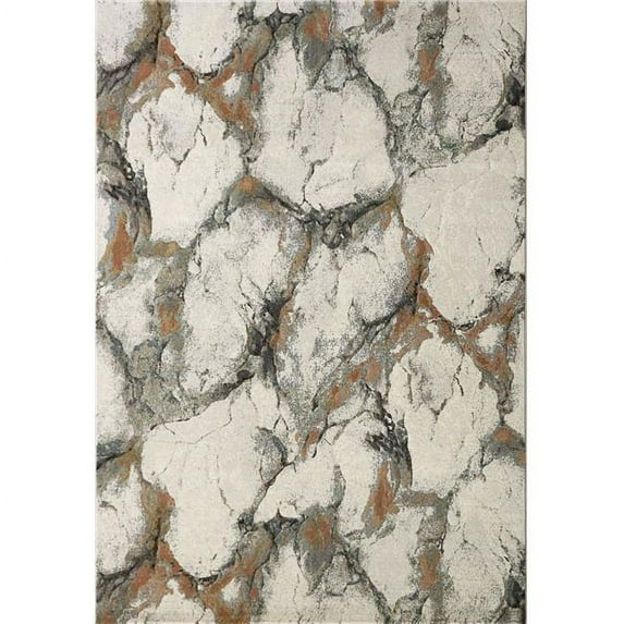 Dynamic Rugs EC69634946676 5 ft. 3 in. x 7 ft. 7 in. Eclipse 63494 Rectangle Contemporary Area Rug - 6676 Grey & Multi Color