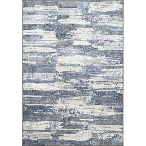 Dynamic Rugs EC710634237656 6 ft. 7 in. x 9 ft. 6 in. Eclipse 63423 Rectangle Contemporary Area Rug - 7656 Blue