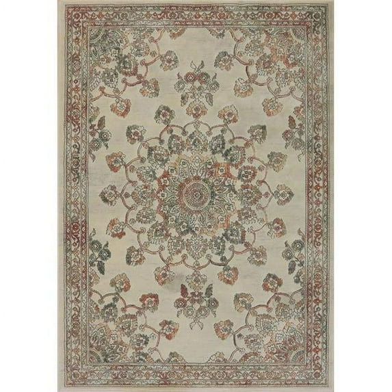 Dynamic Rugs IM46634206474 3 ft. 11 in. x 5 ft. 7 in. Imperial 63420 Rectangle Transitional Area Rug - 6474 Beige & Bronze