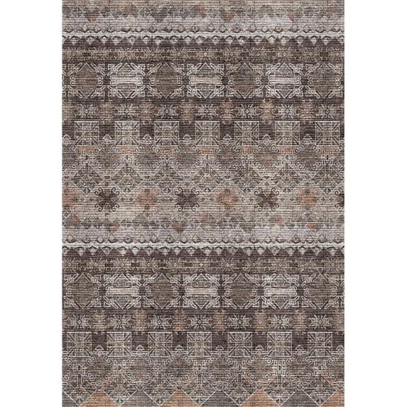 Dynamic Rugs Illusion Machine-made 8883 Grey 5.3x7.7 Rectangle