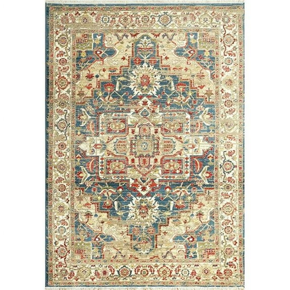 Dynamic Rugs JN466882530 3 ft. 11 in. x 5 ft. 7 in. Juno 6882 Rectangle Transitional Area Rug - 530 Navy & Red