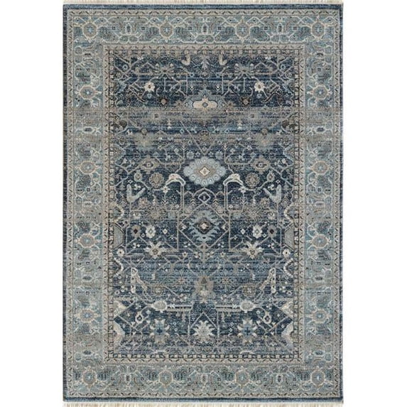 Dynamic Rugs JN696881550 5 ft. 3 in. x 7 ft. 7 in. Juno 6881 Rectangle Transitional Area Rug - 550 Blue