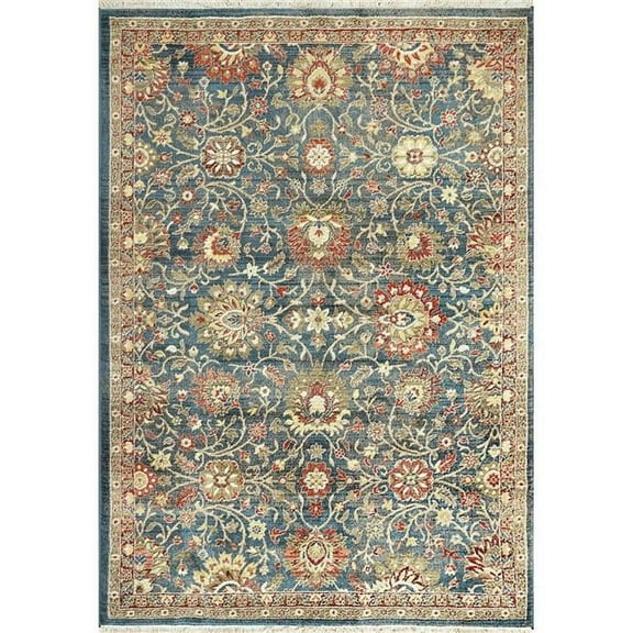 Dynamic Rugs JN7106883505 6 ft. 7 in. x 9 ft. 2 in. Juno 6883 Rectangle Transitional Area Rug - 505 Navy