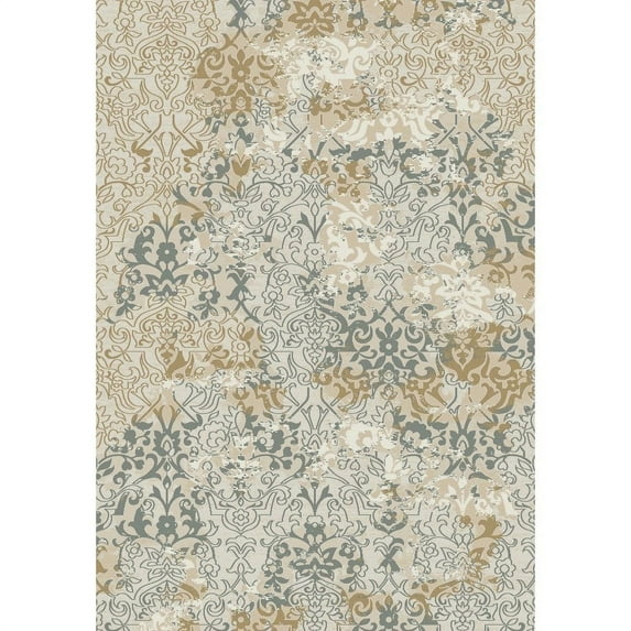 Dynamic Rugs Kingston Beige/Cream Rug (2'2 x 7'7)