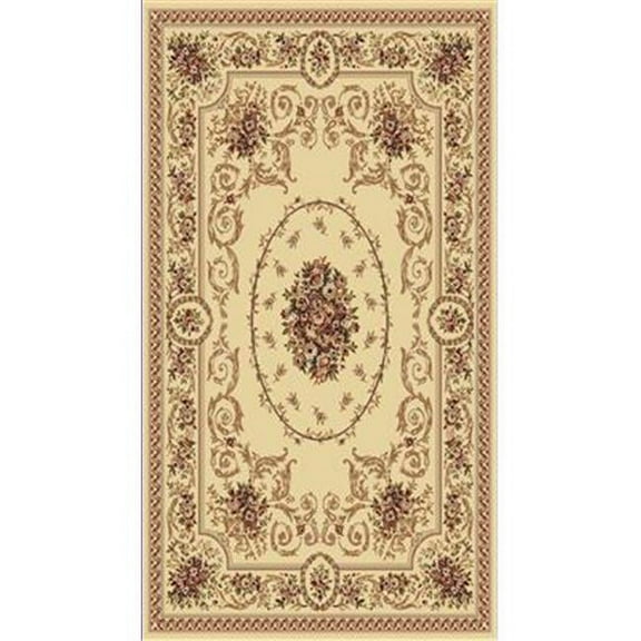 Dynamic Rugs LE2458022100 Legacy Rectangular Rug, Ivory - 2 ft. x 3 ft. 6 in.