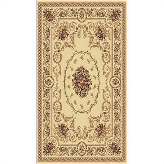 Dynamic Rugs LE6958022100 Legacy Rectangular Rug, Ivory - 5 ft. 3 in. x 7 ft. 7 in.