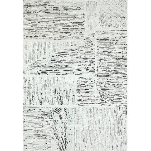 Dynamic Rugs LT358145190 2 ft. 7 in. x 5 ft. Lotus 8145 Area Rug, 190 Ivory & Grey