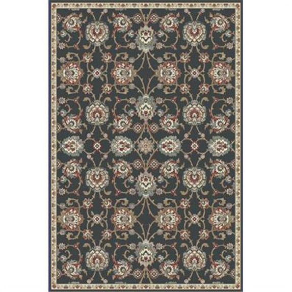 Dynamic Rugs ME212985020558 Melody Runner Rug, Anthracite - 2 ft. 2 in. x 10 ft. 10 in.