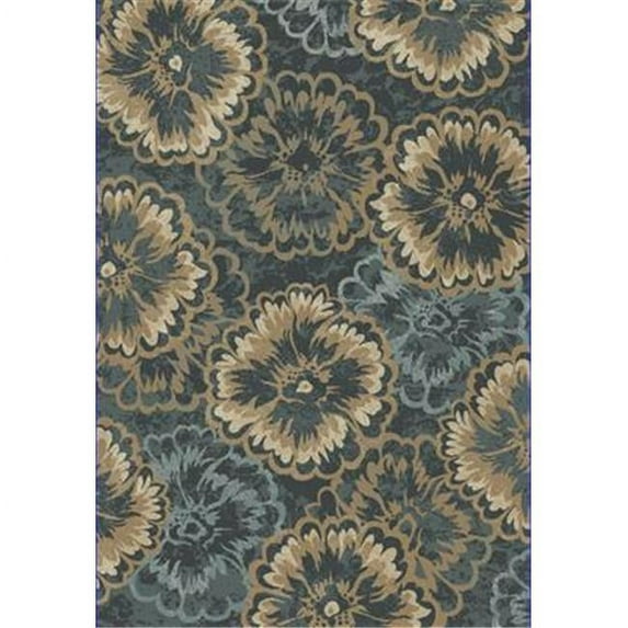 Dynamic Rugs ME69985013554 Melody Rectangular Rug, Anthracite - 5 ft. 3 in. x 7 ft. 7 in.