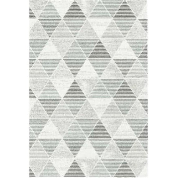 Dynamic Rugs MR69232356248 5 ft. 3 in. x 7 ft. 7 in. Mehari 23235 Rectangle Contemporary Shag Rug - 6248 Grey & Silver