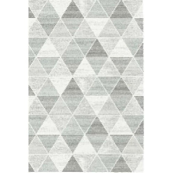 Dynamic Rugs MR710232356248 6 ft. 7 in. x 9 ft. 6 in. Mehari 23235 Rectangle Contemporary Shag Rug - 6248 Grey & Silver