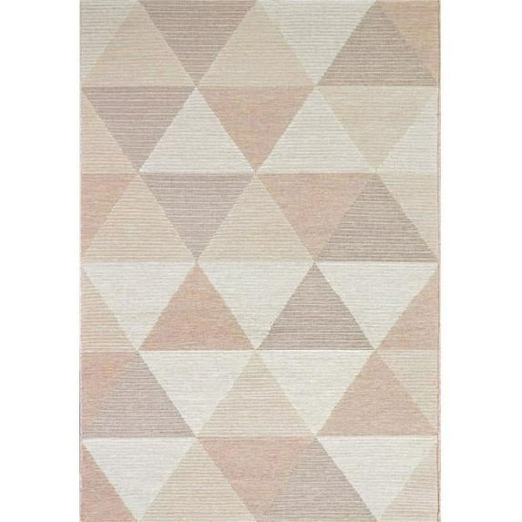 Dynamic Rugs NW46960048002 3 ft. 11 in. x 5 ft. 7 in. Newport 96004 Rectangle Contemporary Area Rug - 8002 Blush