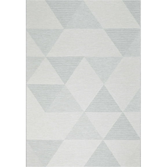 Dynamic Rugs Newport Grey 3.11X5.7 Geometric Indoor/Outdoor Area Rug