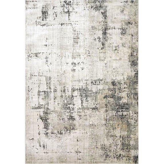 Dynamic Rugs ON286877190 2 ft. 2 in. x 7 ft. 7 in. Onyx 6877 Rectangle Contemporary Area Rug - 190 Light Grey