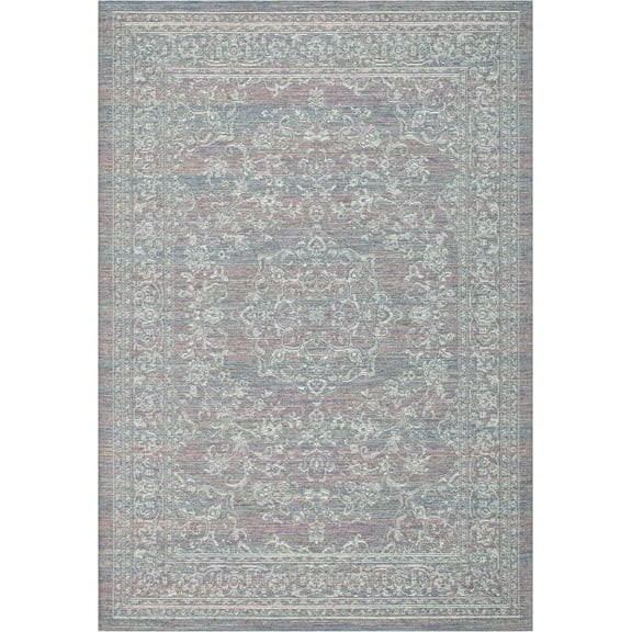 Dynamic Rugs Portofino Taupe/Multi 6.7X9.6 Oriental Indoor/Outdoor Area Rug