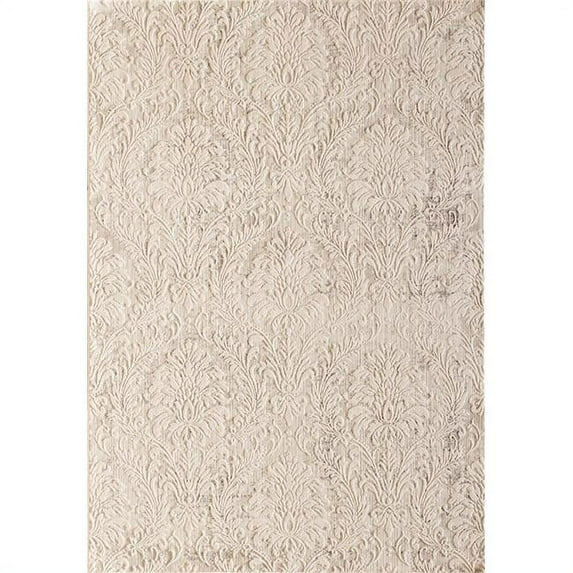 Dynamic Rugs QU2827020110 2 ft. 2 in. x 7 ft.7 in. Quartz 27020 Rectangle Traditional Rug - 110 Ivory & Beige