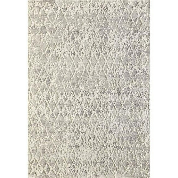 Dynamic Rugs Quartz Machine-made 27039 Ivory/silver 6.7x9.6 Rectangle