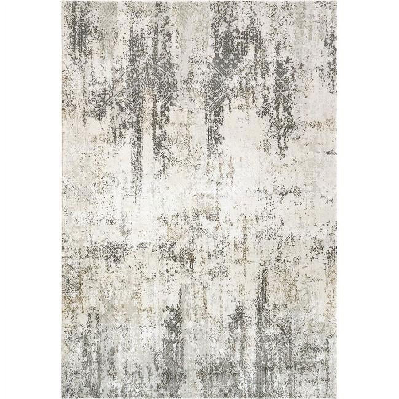 Dynamic Rugs Quartz Machinemade 27053 Ivory/grey 3.11x5.7 Rectangle