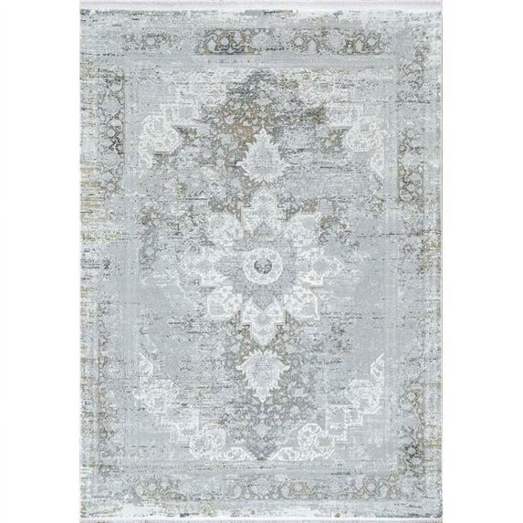 Dynamic Rugs RU692161900 5 ft. 3 in. x 7 ft. 7 in. Ruby 2161 Rectangle Transitional Area Rug - 900 Grey