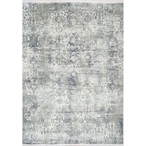 Dynamic Rugs RU692162190 5 ft. 3 in. x 7 ft. 7 in. Ruby 2162 Rectangle Modern Area Rug - 190 Ivory & Grey