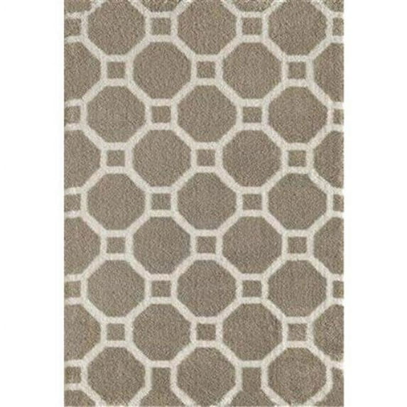 Dynamic Rugs SI10145903115 Silky Shag Rectangular Rug, Beige - 9 ft. 2 in. x 12 ft. 10 in.