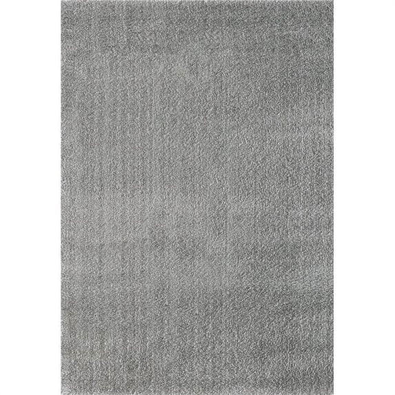 Dynamic Rugs SI245900901 2 ft. x 3 ft. 3 in. Silky Shag 5900 Rectangle Contemporary Rug - 901 Silver