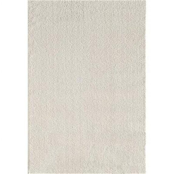 Dynamic Rugs SI695900100 Silky Shag Rectangular Rug, Ivory - 5 ft. 3 in. x 7 ft. 7 in.