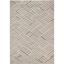 Dynamic Rugs Seville Ivory/Grey 5X7 Geometric Area Rug