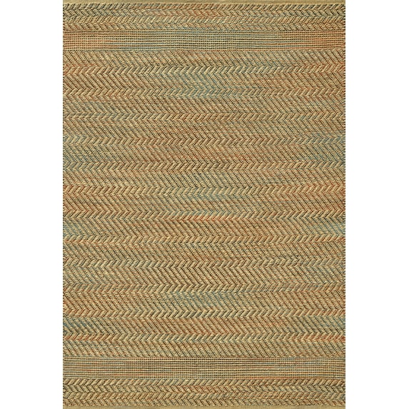 Dynamic Rugs Shay Natural/Multi 5X8 Chevron Handmade Area Rug