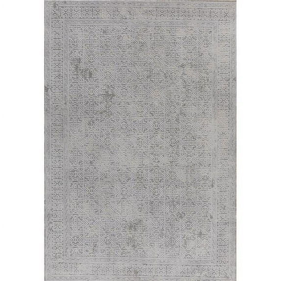 Dynamic Rugs TI10143314100 9 ft. 2 in. x 12 ft. 10 in. Torino 3314 Rectangle Contemporary Area Rug - 100 Ivory