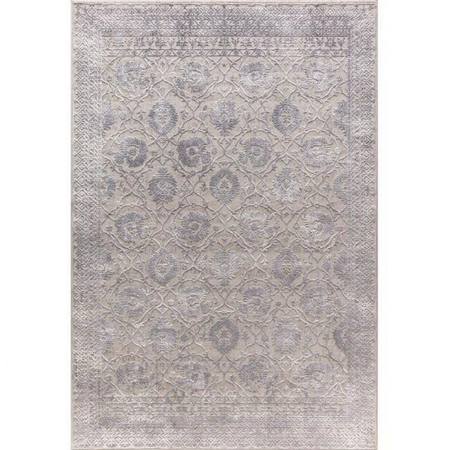 Dynamic Rugs TI243327190 2 ft. x 3 ft. 11 in. Torino 3327 Rectangle Contemporary Area Rug - 190 Grey & Silver