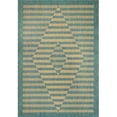 thumbnail image 1 of Dynamic Rugs VL681633850 5 ft. 3 in. x 7 ft. Villa 1633 Rectangle Blend of Viscose & 2- Color Shrink Polyester Area Rug - 850Neutral & Aqua, 1 of 1