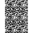 thumbnail image 1 of Dynamic Rugs VR7106551190 Verve 6 ft. 7 in. x 9 ft. 6 in. Geometric Polypropylene Area Rug - Black & White, 1 of 2