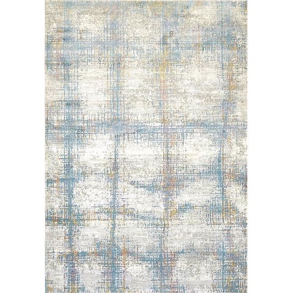 Dynamic Rugs VY7107985950 6 ft. 7 in. x 9 ft. 6 in. Valley 7985 Area Rug, 950 Grey & Blue