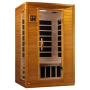 Dynamic Saunas Andora 2-Person Low EMF FAR Infrared Sauna, Canadian Hemlock