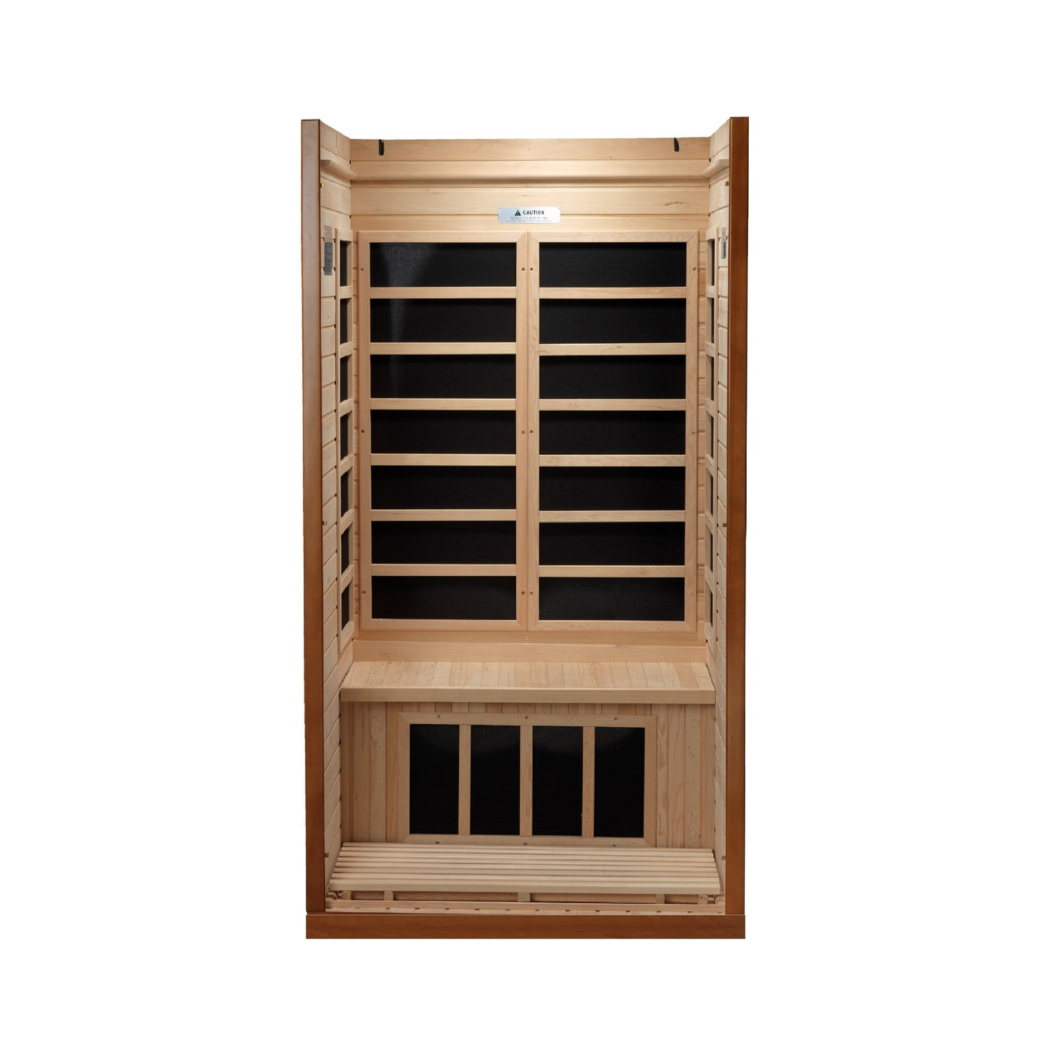 Barcelona Honey Dark Stain Hemlock 1-2 Person Infrared Sauna