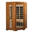 thumbnail image 1 of Dynamic Saunas Dynamic Heming Elite 2-person Corner Ultra Low EMF (Under 3MG) FAR Infrared Sauna (Canadian Hemlock), 1 of 3