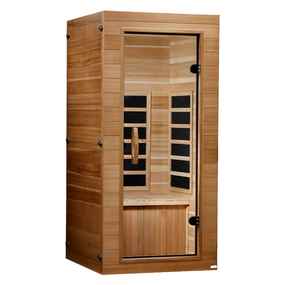 Dynamic Saunas Elite 1 Person Compact Ultra Low EMF FAR Infrared Home Sauna