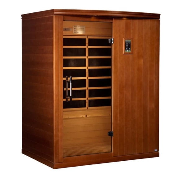 Dynamic Saunas Madrid Elite 3 Person Low EMF Infrared Lighting Home Sauna