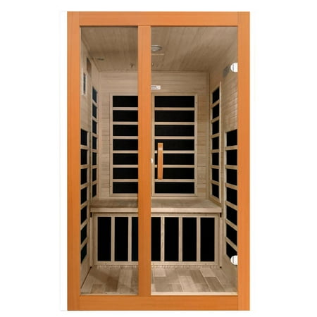 Dynamic Santiago Elite 2-person Ultra Low EMF (Under 3MG) FAR Infrared Sauna (Canadian Hemlock)