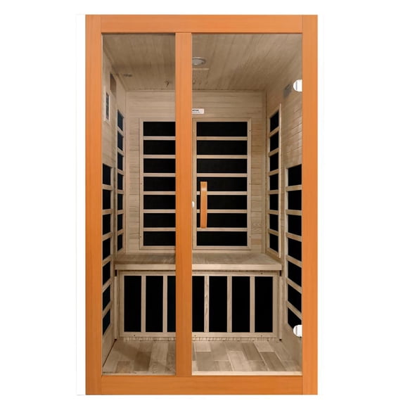 Dynamic Santiago Elite 2-person Ultra Low EMF (Under 3MG) FAR Infrared Sauna (Canadian Hemlock)