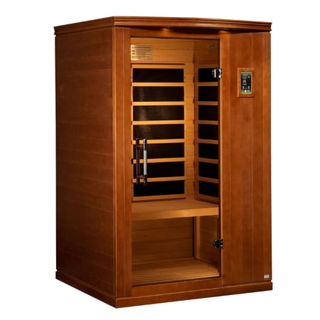 Dynamic Saunas Venice 2-Person Low EMF FAR Infrared Sauna, Canadian Hemlock, Portable