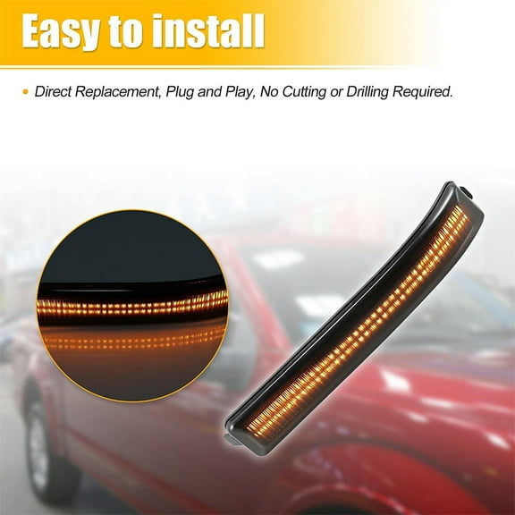 Dynamic Sequential Blinker Tutn Signal Light LED Mirror Light Ford F-150 2009-14