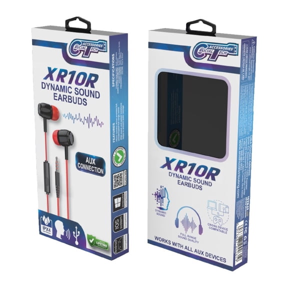 Dynamic Sound Earbuds - Red