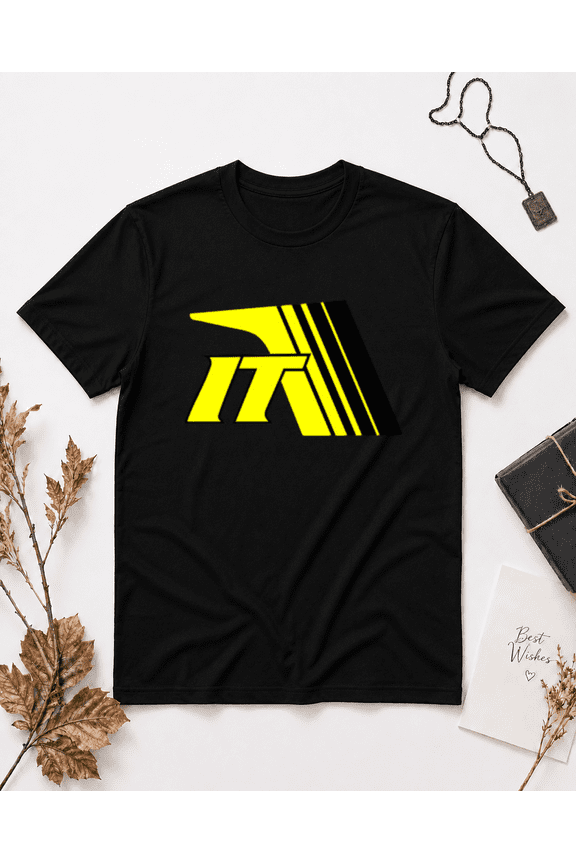Dynamic Speed Logo Unisex T-Shirt - Yellow & Black Graphic Tee NG2893, S-5XL