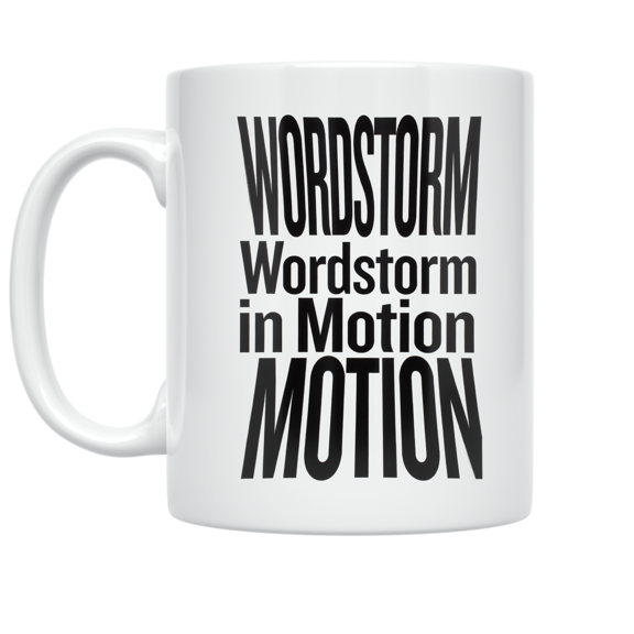 Dynamic Typography Art Design - Creative Expression Enthusiast - 11 oz Ceramic Coffee Mug